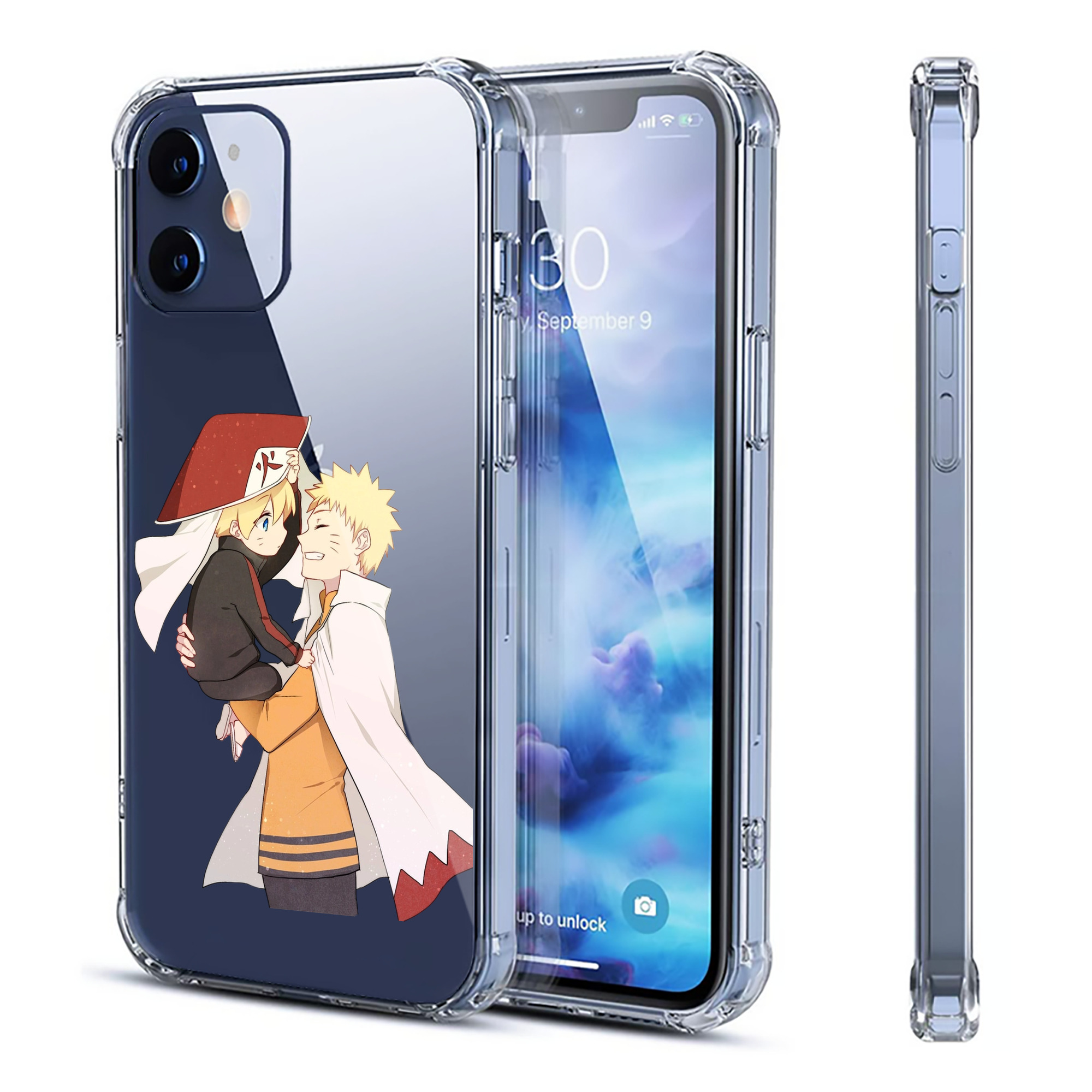 （画像用） NARUTO -ナルト- うずまき ナルト Uzumaki Naruto 【iPhone 12シリーズ対応】透明スマホケース（クリアソフトケース）